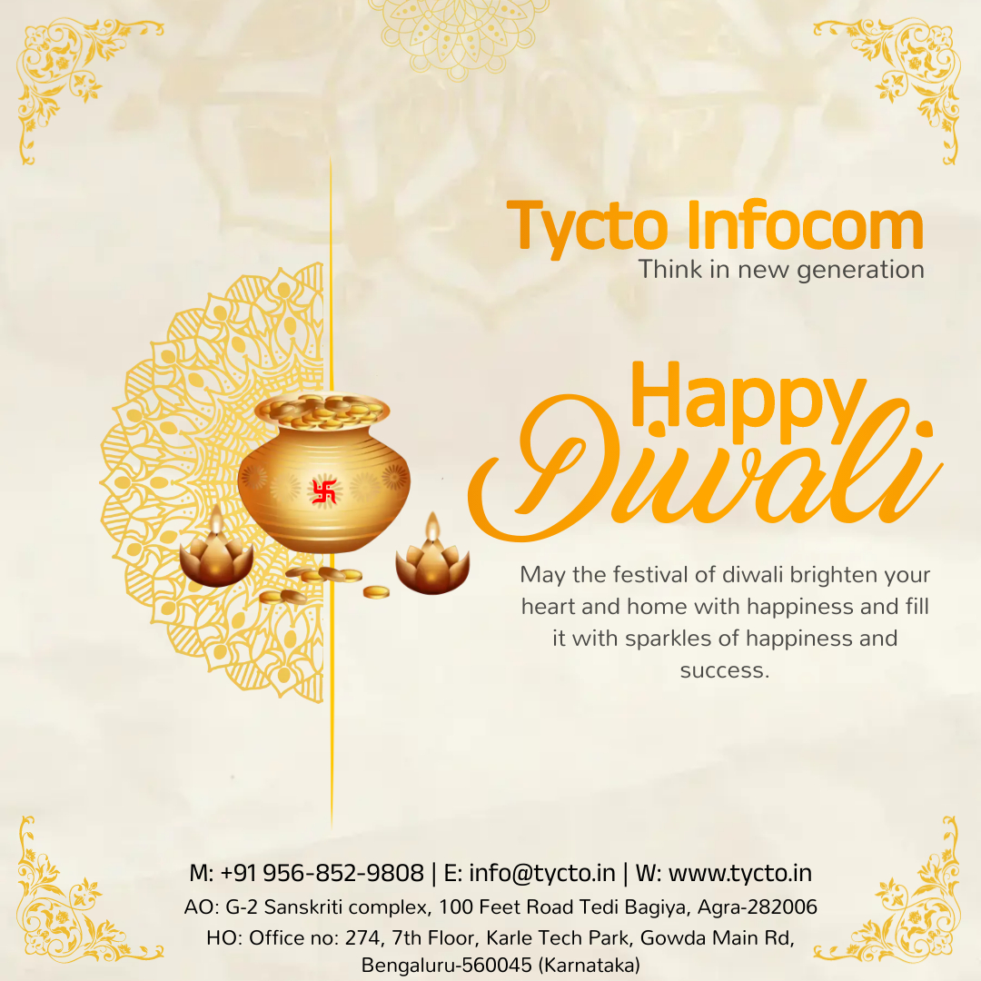 TyctoI's tweet photo. We hope that your family attains success, enjoys great health, lives with happiness, and gets blessed with positive energy to live a happy life. Wishing you and your family a beautiful and Happy Diwali.
#HappyDiwali #diwaliparty #Diwali2022 #growth #tycto #tyctoinfocom https://t.co/GtuIuzFuNi