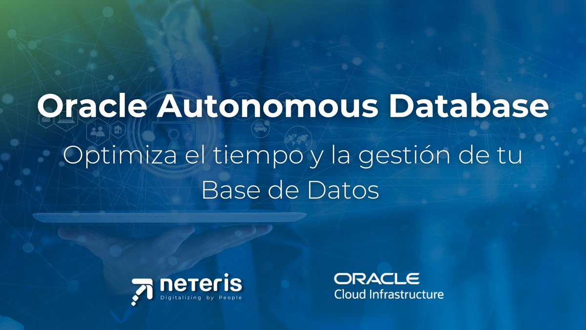 neteris_company's tweet image. Utiliza #OracleAutonomous Database en #OCI para tu #ERP #JDEdwards #EnterpriseOne, y optimiza el tiempo y la gestión de tu BBDD.
Además, a partir de JDE Release 22, puedes utilizar la Infraestructura compartida de Exadata (anteriormente no soportada)👉hubs.li/Q01p3ZJ20