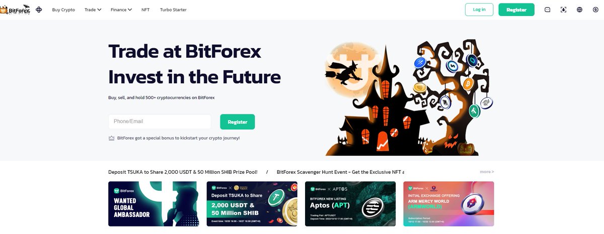 bitforexcom's tweet photo. Trick or Treat?🎃🍬🍭

🧙‍♀️The mysterious magic is awakened, click register to explore the Halloween 🎁https://t.co/CLTCLh6Boe

#BitForex #Halloween2022 #festivevibes #cryptoexchange https://t.co/rlUKsc43YF
