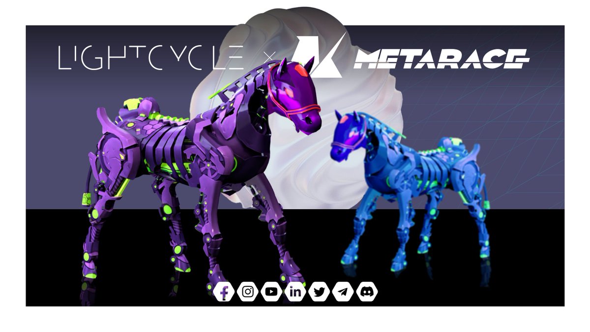 LightCycle_City's tweet image. We are excited to announce our partnership with 
@metarace_io🤝

MetaRace is a play-to-earn game combining real-world horse racing with the power of the blockchain.  MetaRace Horse Racing is built on @Caduceus_CMP Metaverse Protocol.

#p2e #metaverse #web3 #nfthorse