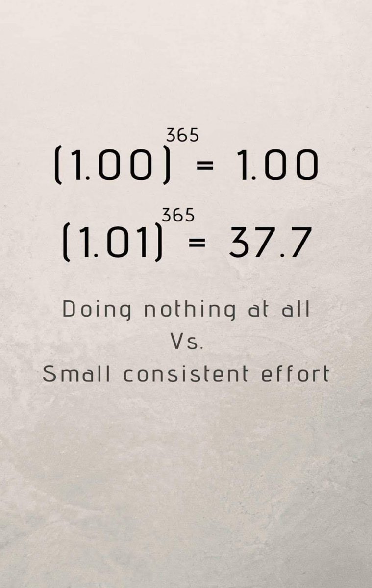 Aladdinabil's tweet photo. Steady &amp; small consistent effort is much better than doing nothing at all or even a big hit and run 💡 https://t.co/0xG22vRLWC