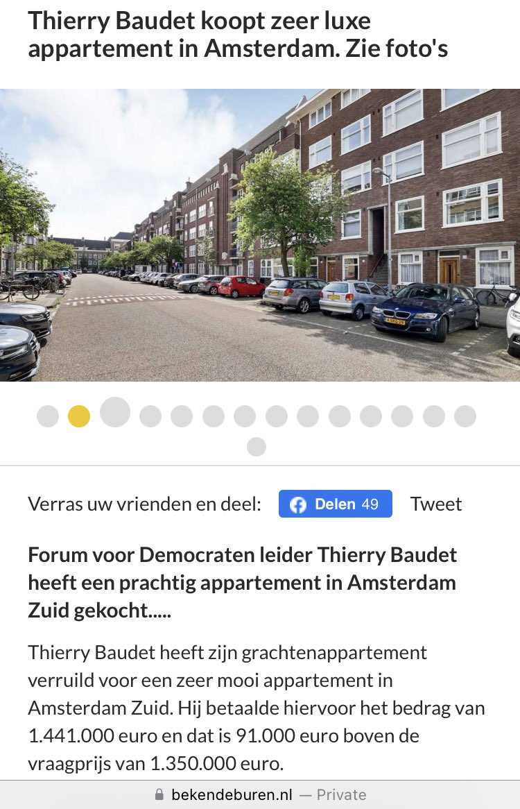 shitbaudetsays's tweet photo. Thierry B. strijdt tegen de elite vanuit zijn appartement van 1,5 miljoen. https://t.co/P4cNIHxH52