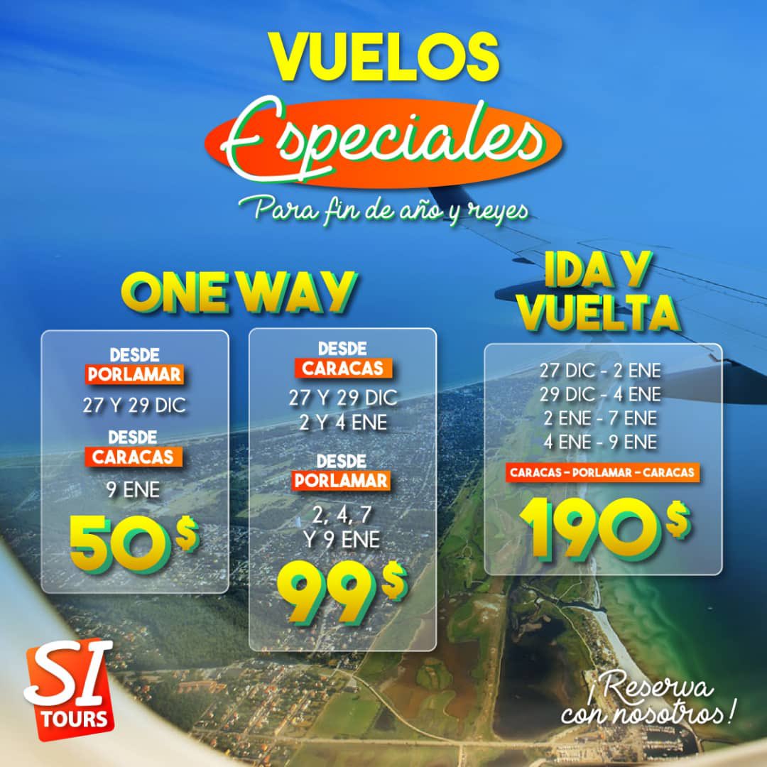 margaritatips's tweet photo. Estamos listos para que disfrutes este fin de año en MARGARITA🌼, o te vayas a CARACAS y las celebres como quieras!🎉
🔸
Reserva aqu
📱+584148223818
📱+584147909806
📱+584147909802
📱+559291600890
Y como dicen los margariteños: "pa' luego es tarde!"😆

#todosnecesitamosvacaciones https://t.co/KMWDk2eGem