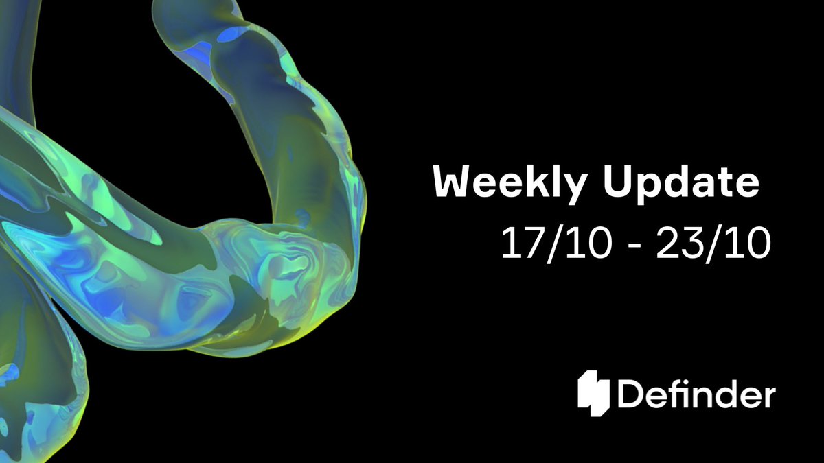 Definder_global's tweet photo. 👋🏻Monday summary time! Results of last week for those who like to read everything in one place.  
📌Check here! 
https://t.co/AAOje3PnL1 https://t.co/iRf8idLK6T