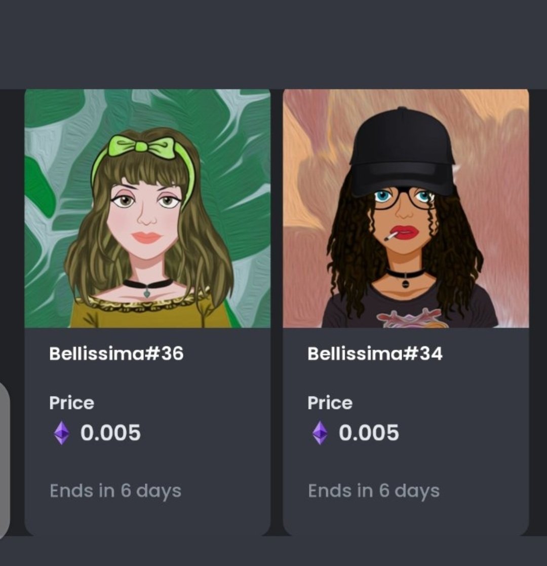 Good Morning 🌅

Check Out This amazing Collection of <a href="/Bellissima246/">Faizy 🐦</a>

opensea.io/collection/bel…

Only 2 left on primary until sold out 🌻

F.P 0.005 ETH Polygon ✨
#NFTCommuinity #ipclan