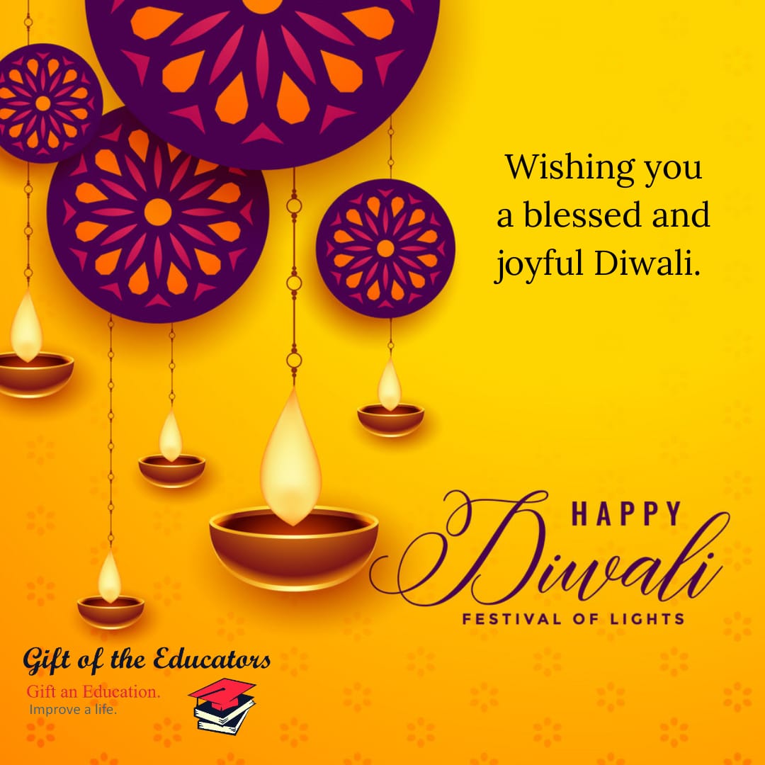 GOTE_NPC's tweet photo. Gift of the Educators wishes everyone celebrating a Happy Diwali 🪔
#HappyDiwali https://t.co/ggIOckmd3b