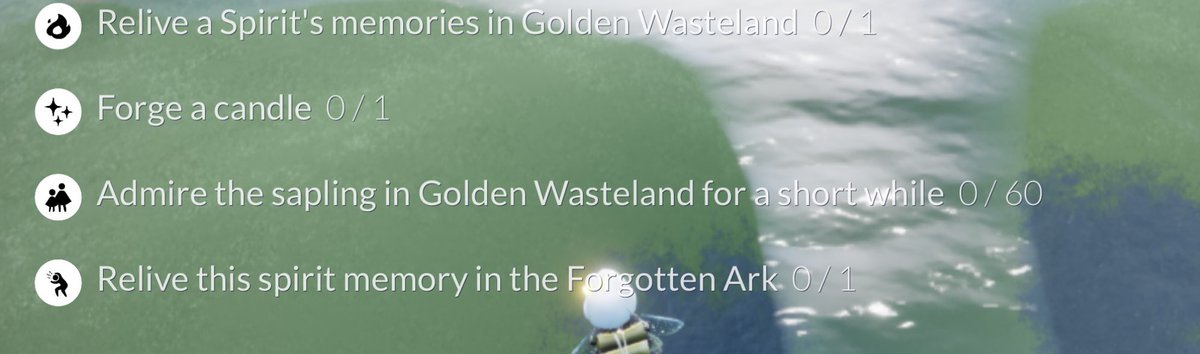 ourskyjourney's tweet photo. Here are your #thatskygame #dailyquests guides for today. Don’t forget to forged a candle. The maps for the #seasonofaurora seasonal candles as well as the rotating treasure candles will be shared shortly. https://t.co/MVSVMA0cfw