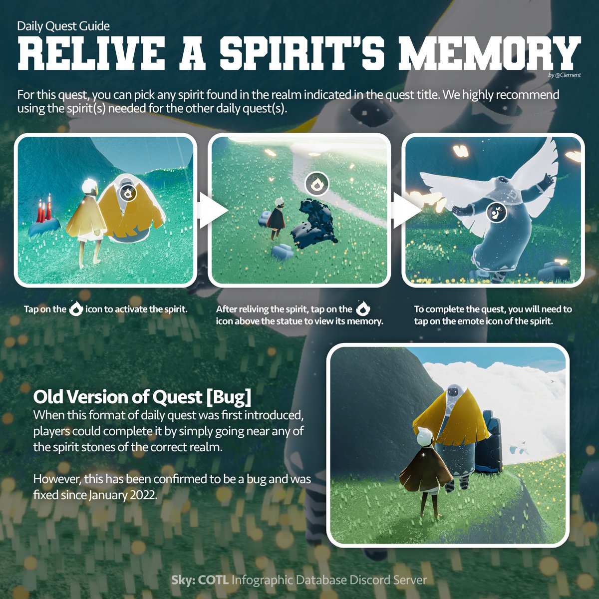 ourskyjourney's tweet photo. Here are your #thatskygame #dailyquests guides for today. Don’t forget to forged a candle. The maps for the #seasonofaurora seasonal candles as well as the rotating treasure candles will be shared shortly. https://t.co/MVSVMA0cfw