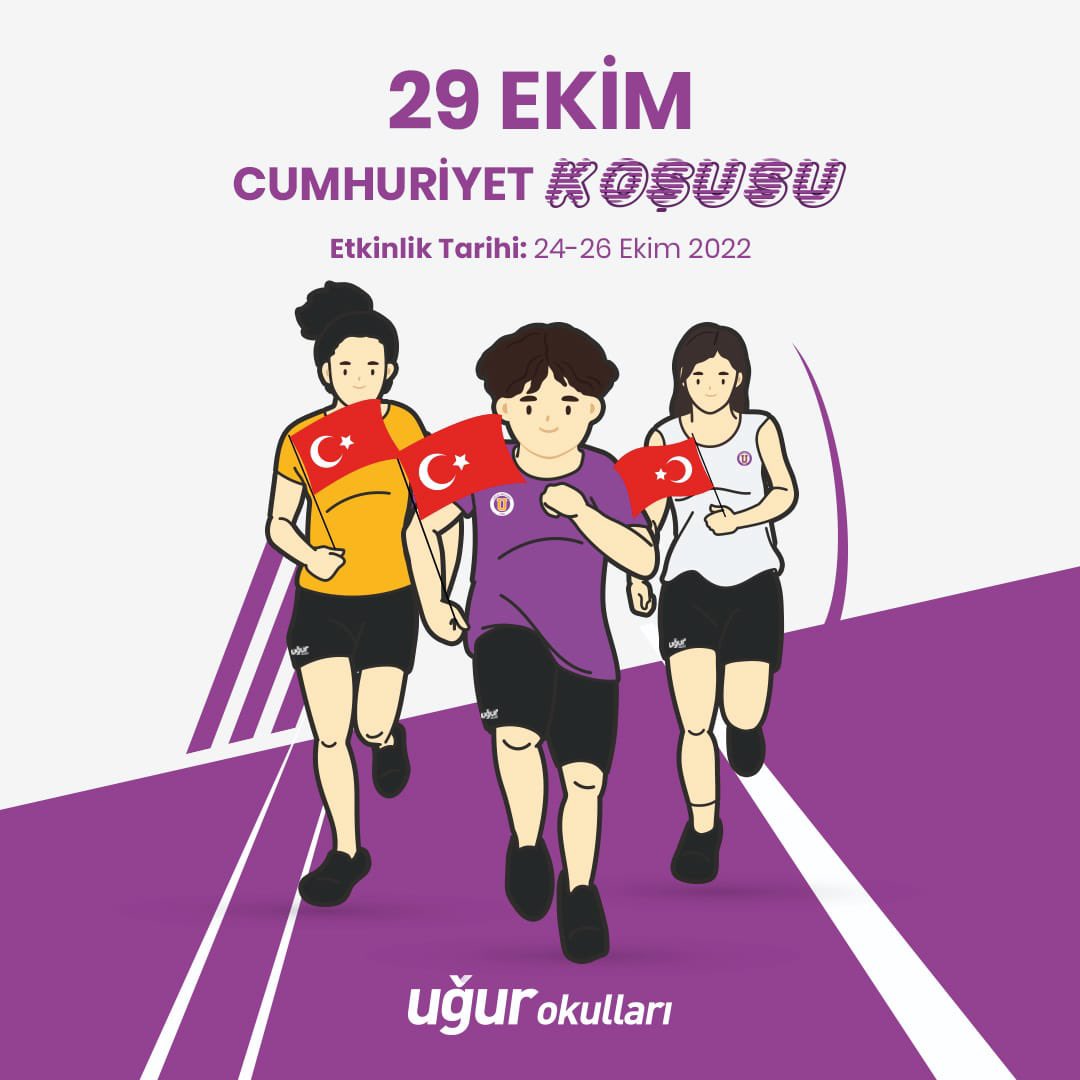 “Cumhuriyet İçin Sağlıklı Çocuklar, Sağlıklı Nesiller” Uğurlu Öğrencilerimizle Cumhuriyet Koşumuz başlıyor.
#UğurdaAktifYaşam