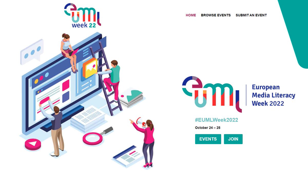 EDMO_EUI's tweet photo. European Media Literacy Week 2022 starts today &amp; #EDMOeu will be there!

⏰Kick-off event tomorrow 2 PM w/ @STGEUI @alexstubb for the keynote speech &amp; @TommasoCanetta on ML in Times of Crisis to promote trust &amp; cohesion

Live stream here ⤵️

https://t.co/cSccziufmS

#EUMLWeek2022 https://t.co/FnQk4DlClm