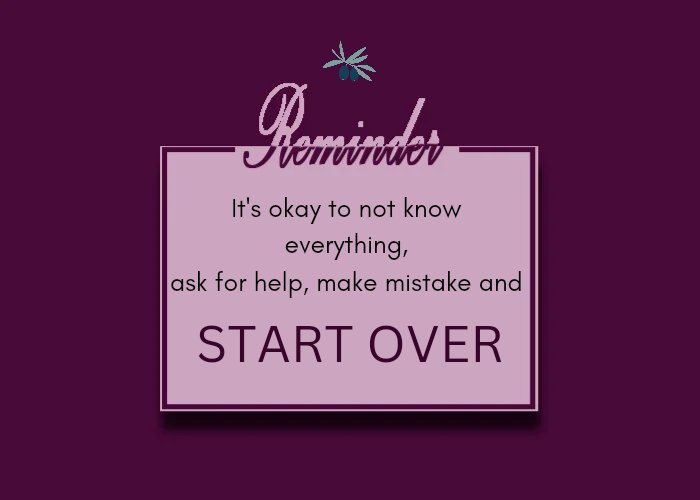 kruClaire21's tweet photo. It's okay to make mistakes, no one is perfect. All you have to do when you make one is START OVER.

#nooneisperfect 
#mistakes 
#workhard 
#workfromhome 
#lifeofavirtualassistant 
#happy 
#virtualassistant 
#virtualassistantservices 
#socialmediamanager 
#graphics https://t.co/kwWQ1F2Z4V
