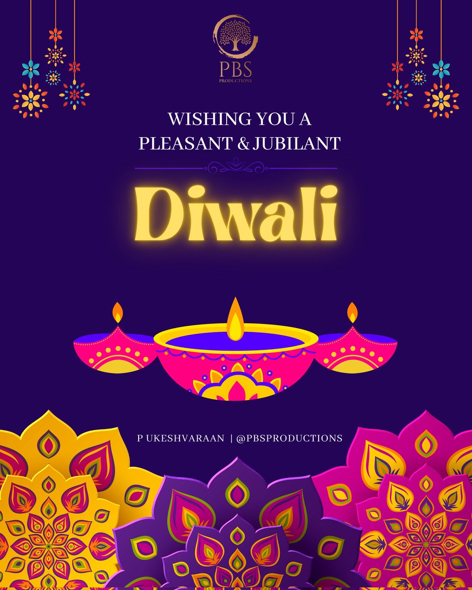Wishing you a happy Diwali to you and your family, Let this Diwali brings happiness and joy in your life. 🤗🤗🤗

*HAPPY DIWALI 2022🎇🎆* 

_From PBS PRODUCTIONS_

#diwali #diwalicelebration #happiness #happydiwali #festivalseason #diwaliparty #crackers #pbsproduction