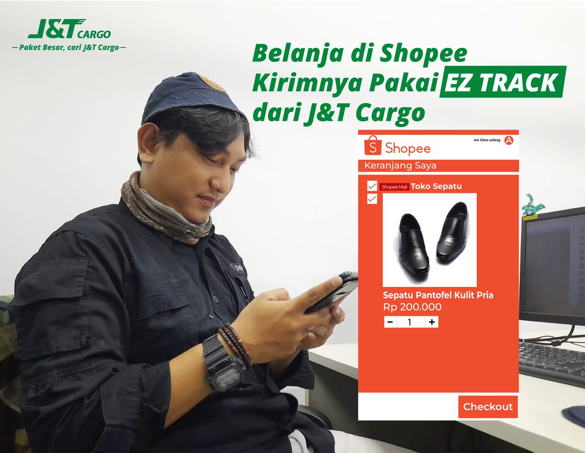 jntbrand's tweet photo. Memudahkan kamu berbelanja pakai layanan EZ TRACK
#EZTRACK #EZTRACKJnTCargo #CheckOut #CheckOutPakaiEzTrack #CheckoutMudah #PengirimanPaketBesar #EkspedisTerpercaya #JnTCargoJuaranya #PaketUsaha #KirimPaketBesarCariJnTCargoAja https://t.co/94m4tesrXC