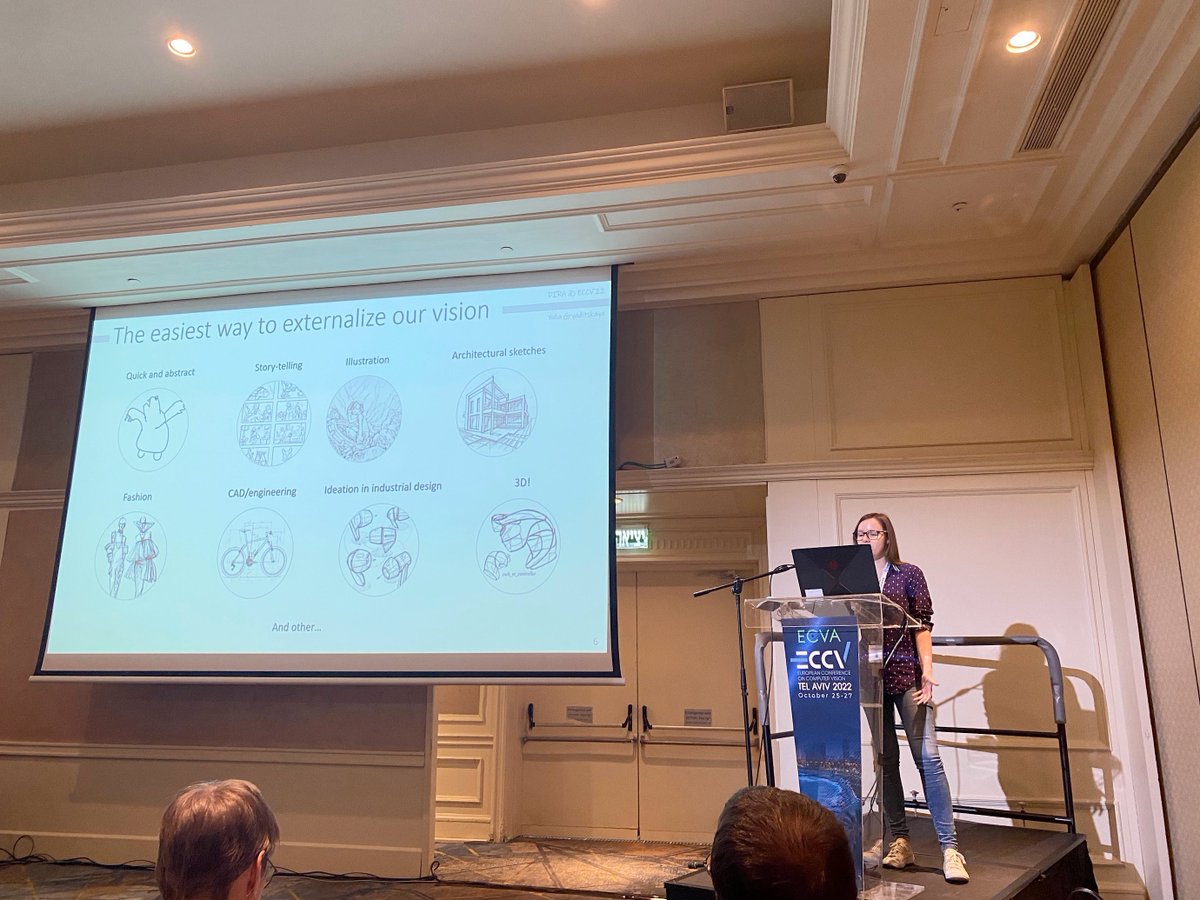 shawnmjones's tweet photo. Now @ygryaditskaya is giving the second #DIRA2022 keynote "Do you speak Sketch?"
When can a human/machine recognize the object in a sketch? How well can they sketch?
#ECCV2022 https://t.co/6181cr3b2D