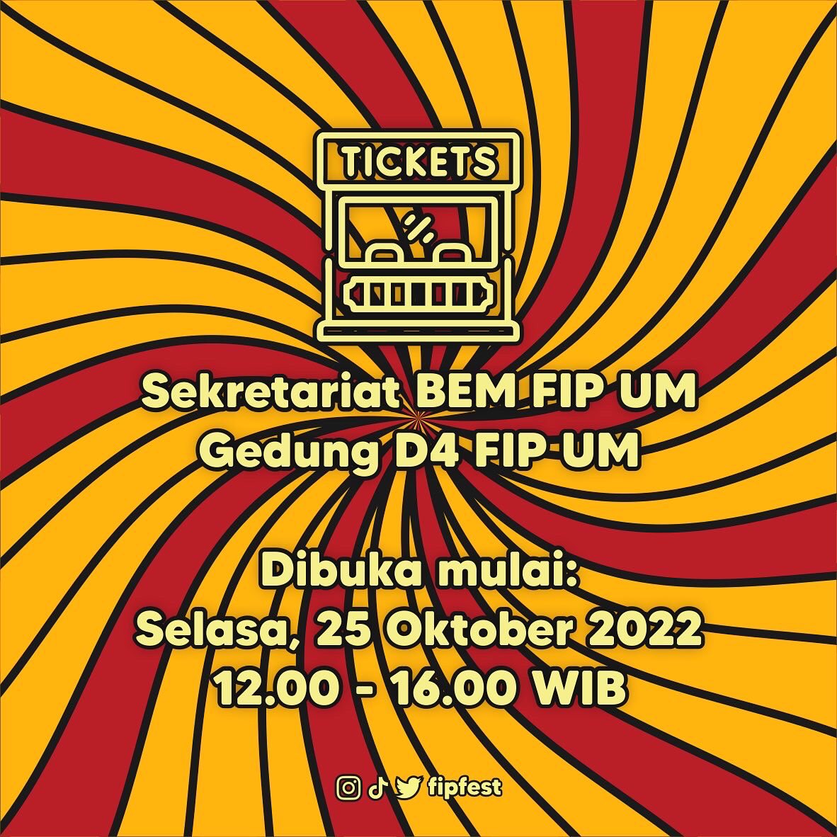 fipfest's tweet photo. terbatas!
cek ketentuannya di https://t.co/aQJ0Moalgq https://t.co/fSqTLcRWXL