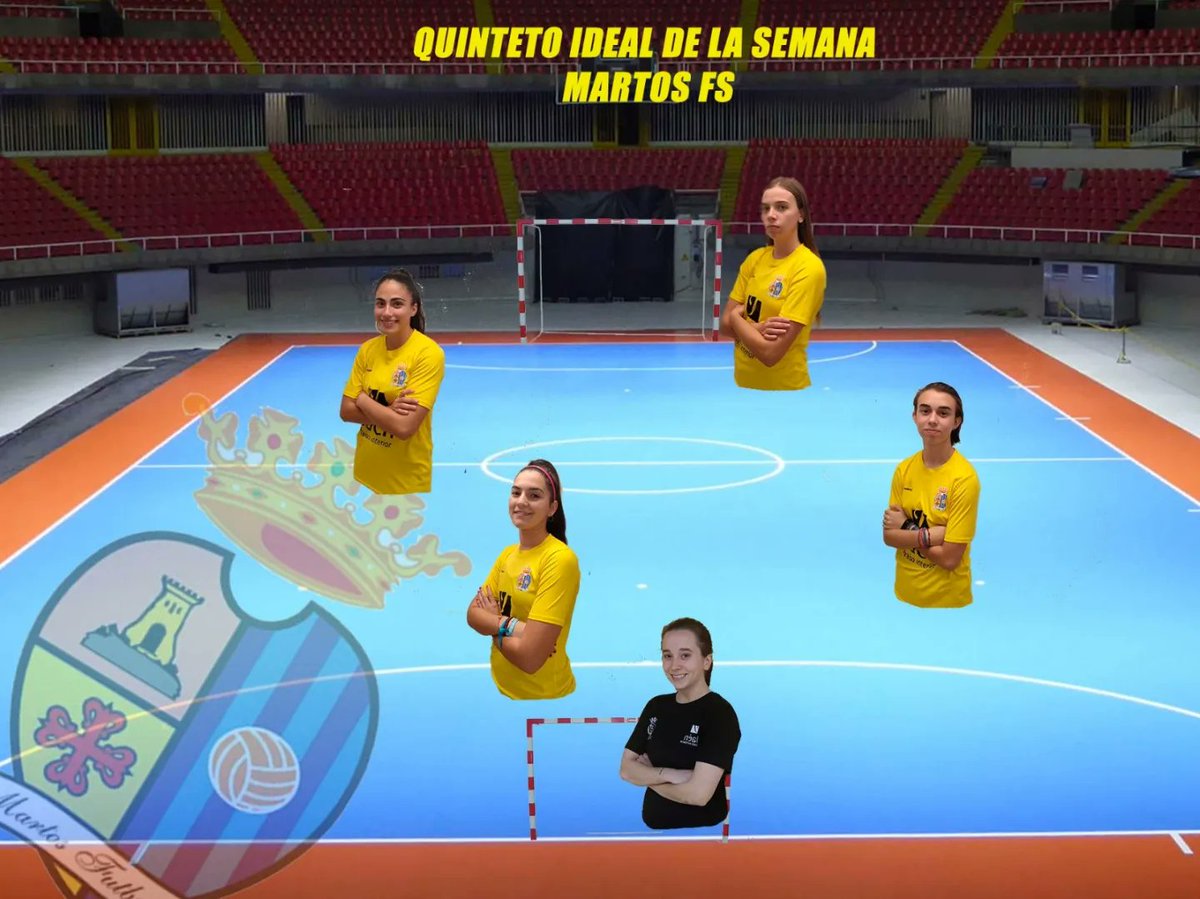 MartosFSF's tweet photo. (MVP y 5 IDEAL)
El provincial copa todas las posiciones del QUINTENTO ideal de la semana, ya que el nacional tenía jornada de descanso.
MVP: cris
5 IDEAL
Pívot: crespo
Ala izq: Aitana
Ala der: cris
Cierre: Lola
Portería: Natalia
💛🌩️🍍
#somosfutsalfem
#somosMFS https://t.co/QuCXVtOVQo