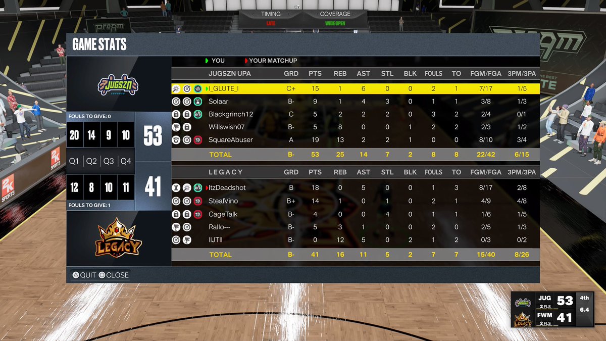 X__Mafia__X's tweet photo. GGs to @Deadshot_Q legacy as we JugSZN advance to the next round of BOTB UPA 

@ItsGLUTE 
@solaar 
Blackgrinch12 
@willauqui 
Squareabuser https://t.co/p0Nh9QIfsm