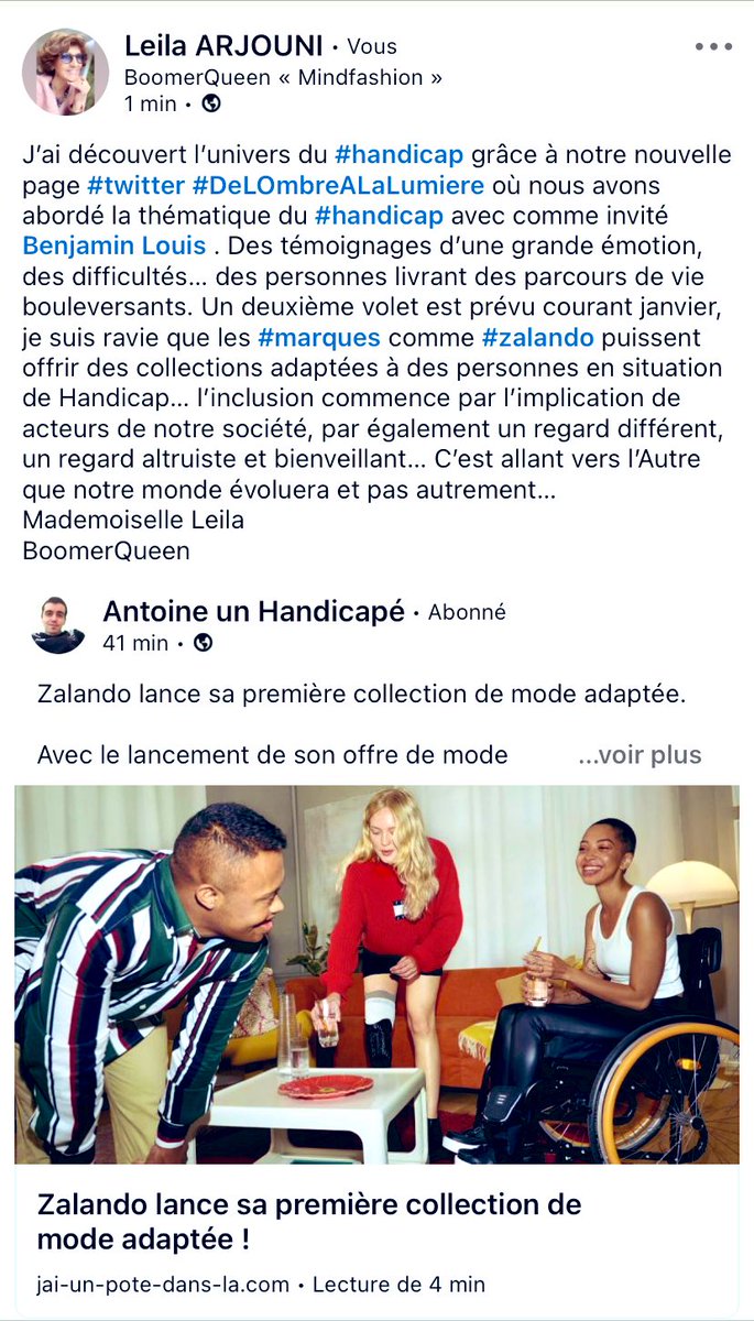 mademoi40150313's tweet photo. #handicap #DeLOmbreALaLumiere @Aniridix @lacrizzz69 @zalandofr Bravo https://t.co/Gctvd6d6sz