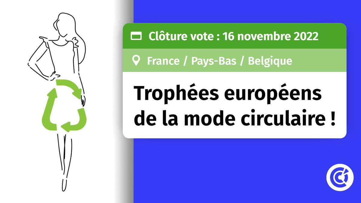 CCI_DD's tweet photo. 🏆👕👚 [#ModeÉthique]  : 15 porteurs de projets sont en lice pour les Trophées européens de la #mode #circulaire 🇪🇺 ! Votez pour vos projets favoris juste ici 👉 https://t.co/3py58hlBRz @modecirculaire @rev3 @CCI_hdf @MEL_Lille @CCIGrandLille @ademe @hautsdefrance https://t.co/01jTkG48CD