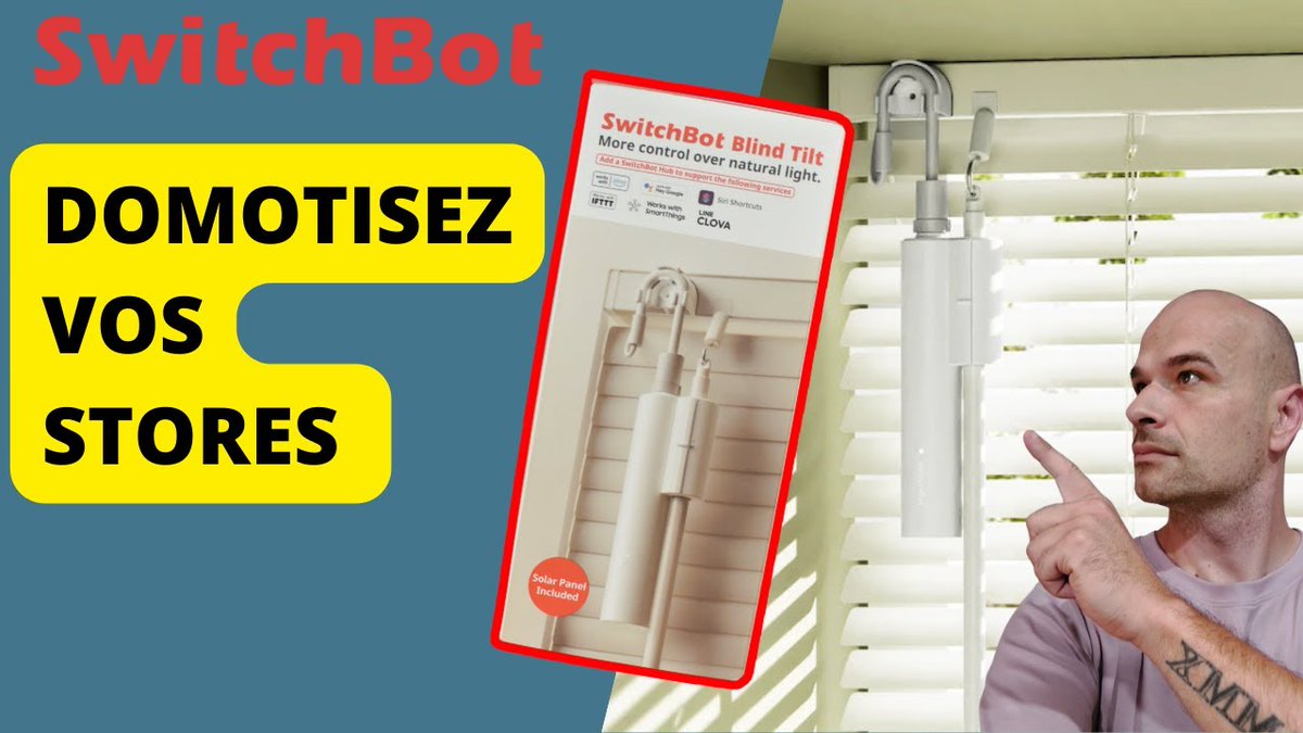 VincentVintech's tweet photo. Salut à tous !
En ce lundi je viens vous présenter ma NOUVELLE VIDEO :
@SwitchBot blind tilt : un moteur domotique pour vos stores vénitiens
Pour la découvrir, c'est par ici :
#switchbot #domotique #tryswitchbot #storeconnectes
https://t.co/z1FgCta51b https://t.co/59lJ3B2RJx