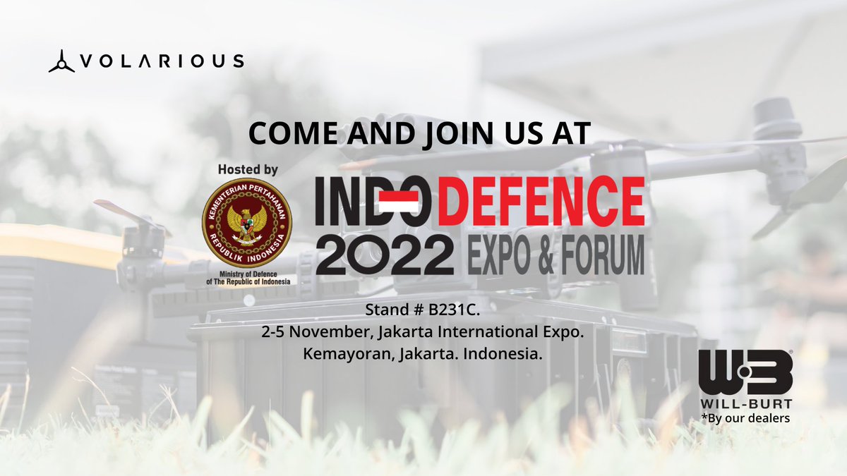 I'm inviting you to join us at #IndoDefence2022 & discover our latest tethered drone system, V-Line Pro (designed for #publicsafety & #firstresponder). We will be there with @WillBurtCompany

Get your free pass in our website now!
#tethereddrones #drone #indonesia #lawenforcement