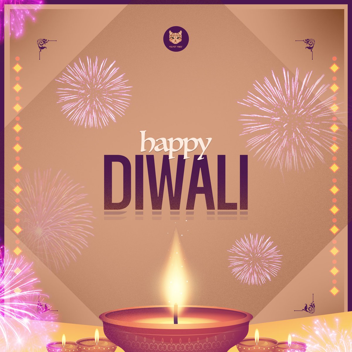 Let each diya you light bring a glow of happiness on your face and enlighten your soul! ✨❤️🪔

#VelvetVibes #FestiveSeason #Diwali
