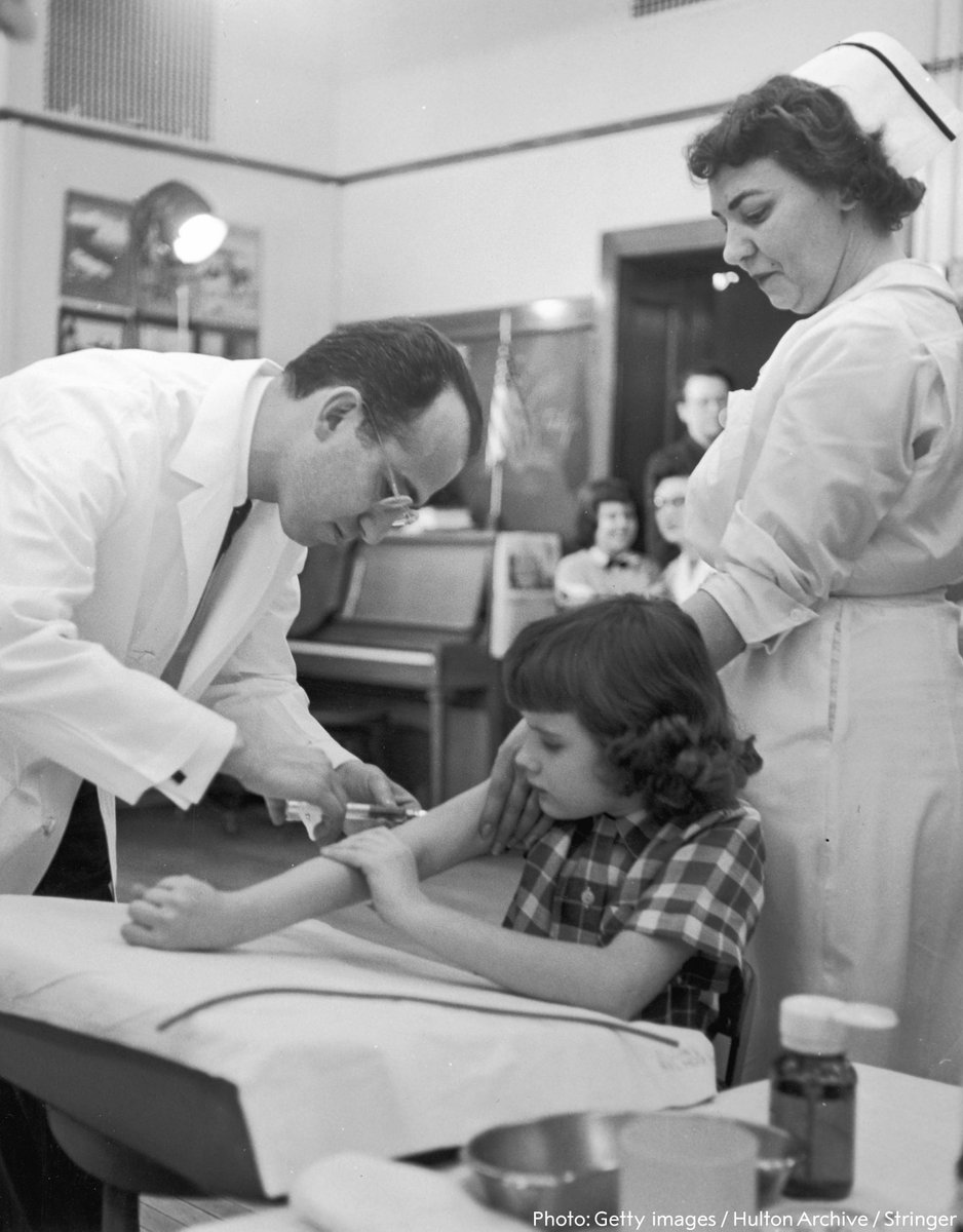 NobelPrize's tweet photo. The virus causing polio was discovered in 1908 by Karl Landsteiner and Erwin Popper. Landsteiner was later awarded a Nobel Prize for another discovery, that of human blood groups.

Today polio is almost eradicated thanks to a safe and effective vaccine.

#endpolio https://t.co/j5pCKPvCfF