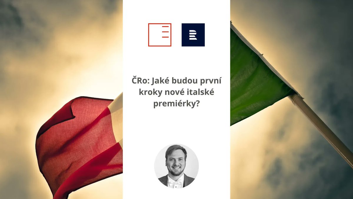 EUROPEUMPrague's tweet photo. 💡 Náš výzkumný spolupracovník  @LagazziA  přiblížil první kroky nové italské premiérky pro Český rozhlas.
👉 Celý rozhovor si můžete poslechnout zde: https://t.co/wcTYJXNGwB https://t.co/y8FKmz21Ms