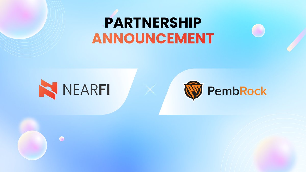 NearFi_Wallet's tweet photo. 📣PARTNERSHIP ANNOUNCEMENT: NearFi Wallet x @PembrockFi 
🔥PembRock is the one and only leveraged yield farming platform on NEAR🔥

🤝PembRock will work closely with NearFi Wallet to help both projects grow and bring users a lot of surprises in Near Ecosystem🔥
#NearFi #PembRock https://t.co/DVD6gzfEOm