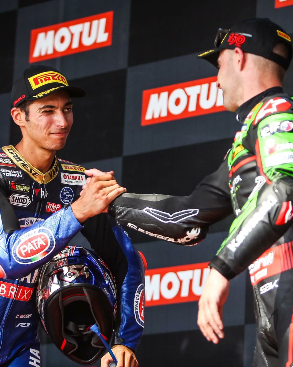 Need a kick of energy today...? ⚡ Feel the Argentine podium vibes for your #MondayMotivation! 😎 #ARGWorldSBK 🇦🇷