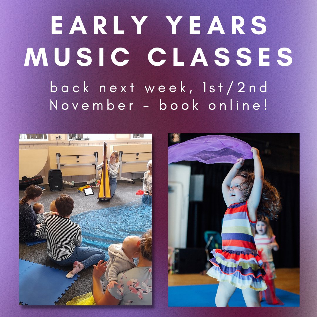 Made with Music (@mwmcharity) on Twitter photo We'd love you to join us for our public under 5s sessions next half term.
Tues from 1 Nov, <a href="/HeadingleyHEART/">HEART - Headingley Enterprise & Arts Centre</a> 10.15 & 11.10 (mixed age)
Wed from 2 Nov, <a href="/ChapelAClub/">Chapel Allerton Lawn Tennis, Squash & Gym Club</a> 1pm (mixed ages)
£35 for 5 weeks, subsidised places & sibling discounts available, just get in touch. We'd love you to join us for our public under 5s sessions next half term.
Tues from 1 Nov, <a href="/HeadingleyHEART/">HEART - Headingley Enterprise & Arts Centre</a> 10.15 & 11.10 (mixed age)
Wed from 2 Nov, <a href="/ChapelAClub/">Chapel Allerton Lawn Tennis, Squash & Gym Club</a> 1pm (mixed ages)
£35 for 5 weeks, subsidised places & sibling discounts available, just get in touch.