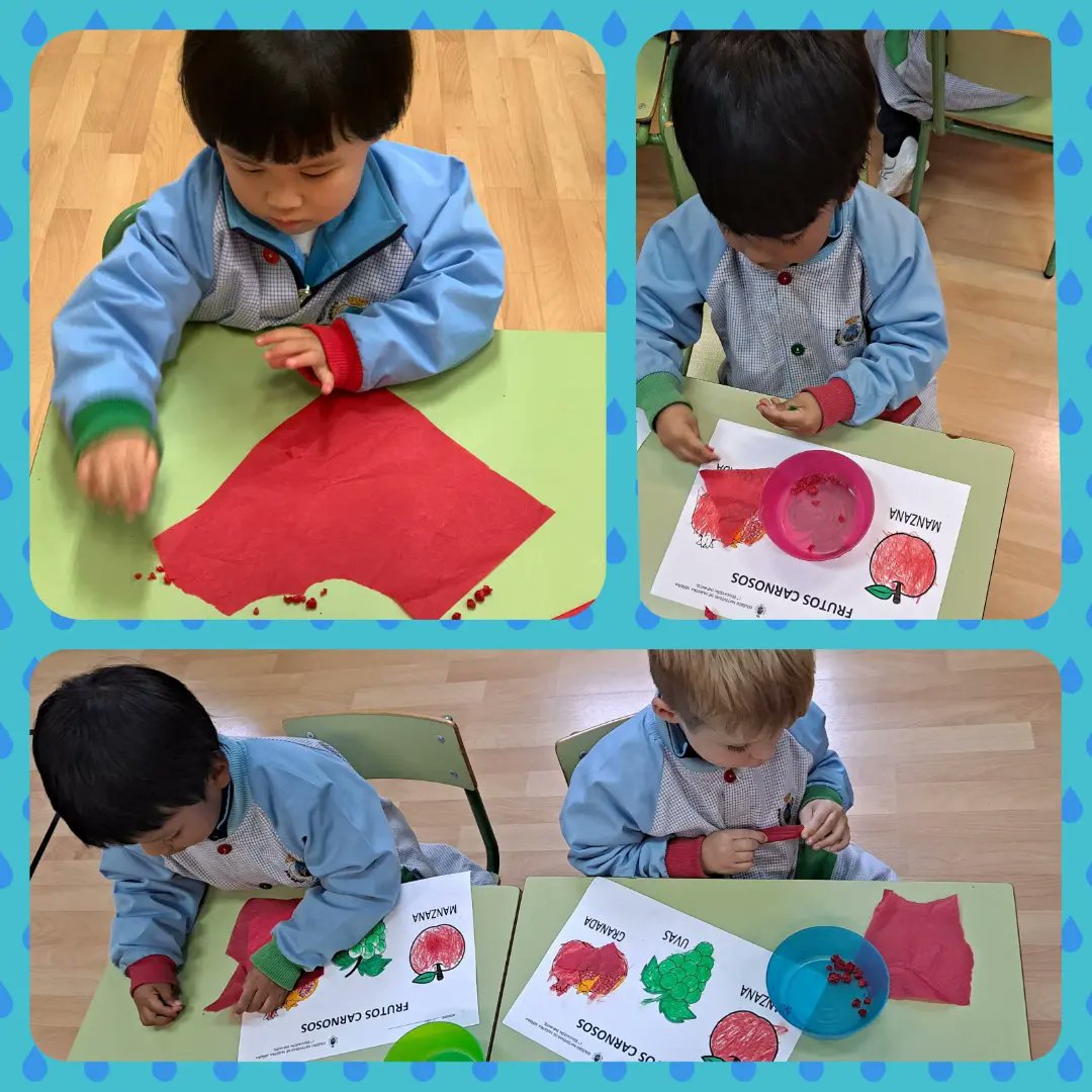 calasnatividad's tweet photo. Hoy nos toca... ¡rasgar papel y hacer bolitas!, 
con ello desarrollamos la coordinación mano-ojo, la fuerza en las manos, la precisión... y además ¡Nos divertimos! https://t.co/CRn60A3V4O