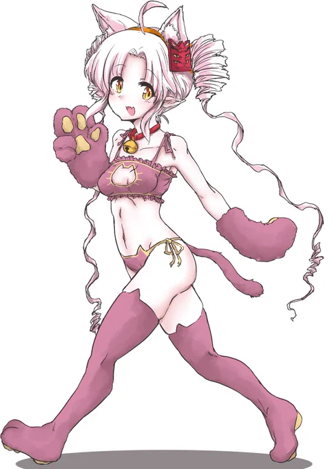 #如月ついつい月曜日
今日のねこランジェリーです 