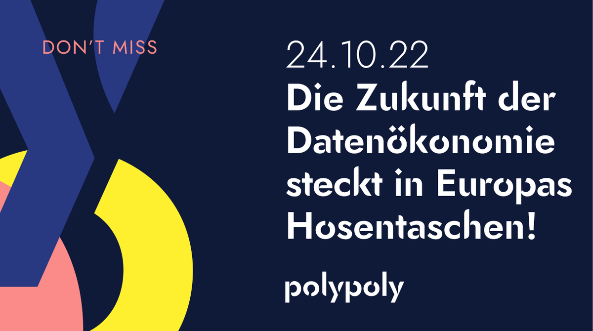 polypoly's tweet image. Heute Abend um 18:00 Uhr sprechen wir darüber, was in Europas Hosentaschen so los ist und wie eben dieser Inhalt die #Zukunft der #Datenökonomie bedeutet.
Wir sehen uns dort. Weitere Details und Infos zur Teilnahme gibt&apos;s hier 👉 linkedin.com/events/diezuku…