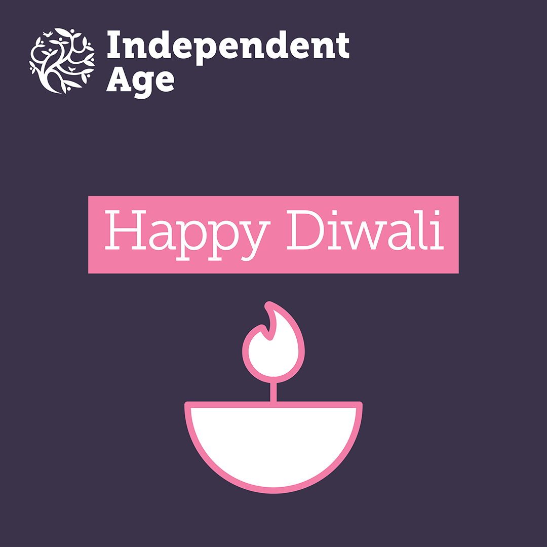 Independent Age is sending love and light to all those celebrating #Diwali 🕯️