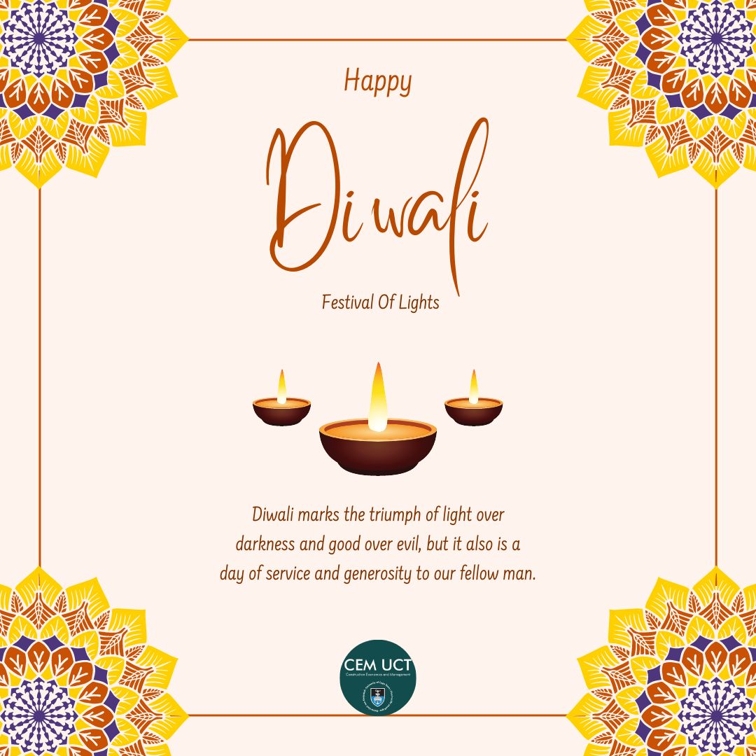 HAPPY DIWALI to our students, staff, colleagues and partners celebrating today. 
We wish you a blessed day with your family and friends 

#CEM #Diwali #FestivalofLights