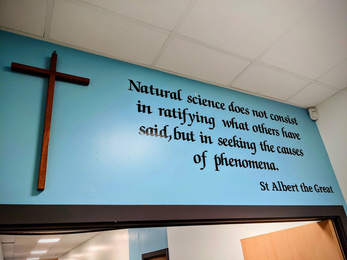 StAmbroseSci's tweet photo. @StAmbroseRE @SCESDirector @motherwellre @FrKane @stambrosehigh Walking With Saints has reached @StAmbroseSci !
"Natural Science Does Not Consist In Ratifying What Others Have Said, But In Seeking The Causes Of Phenomena" - St Albert the Great circa 1250
#WalkingWithSaints #StAmbees #Quote #CatholicTwitter #CatholicNews #CatholicSchools https://t.co/G6hNcdpGRj
