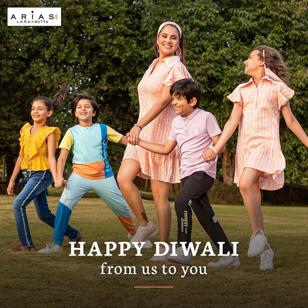 LaraDutta's tweet photo. Arias Kids wishes you, your family and your cute kids, a very Happy & Safe Diwali! Be conscious, avoid crackers!
#EcoFashion #AriasKids #AriasKidsonFirstCry #FirstCry #FirstCryIndia #KidsFashion #Diwali22 https://t.co/oxqWJAj8YB