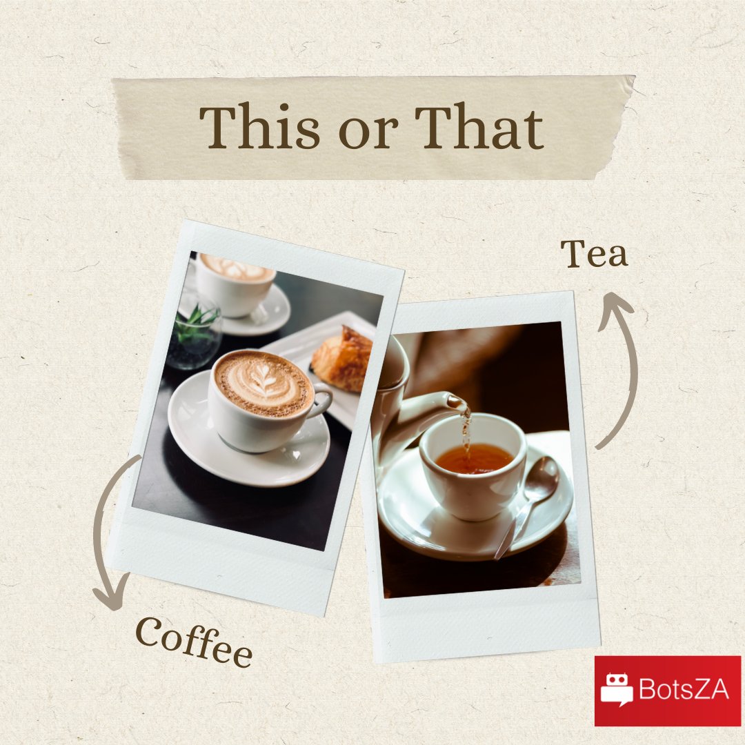 _botsza's tweet photo. Do you start your day with tea or coffee?

#ai #machinelearning #technology #datascience #python #deeplearning #programming #tech #robotics #innovation #bigdata #coding #iot #computerscience #data #dataanalytics #business #engineering #robot #datascientist #art #software https://t.co/3bPullZb19