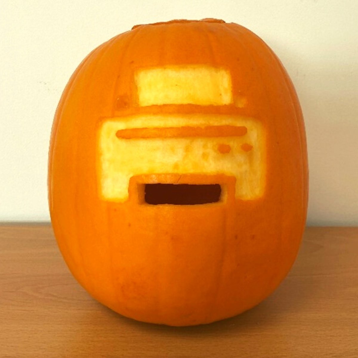 FccInnovation's tweet photo. Halloween is one week away! Here's a nice little throwback to last year when we carved a pumpkin at the office. Can you guess the design? It's a printer!

#Pumpkin #Halloween2022 #OfficeFun #OfficeTechnology #OfficeTech #IntelligentOffice #OfficeSolutions https://t.co/HilPysfagf