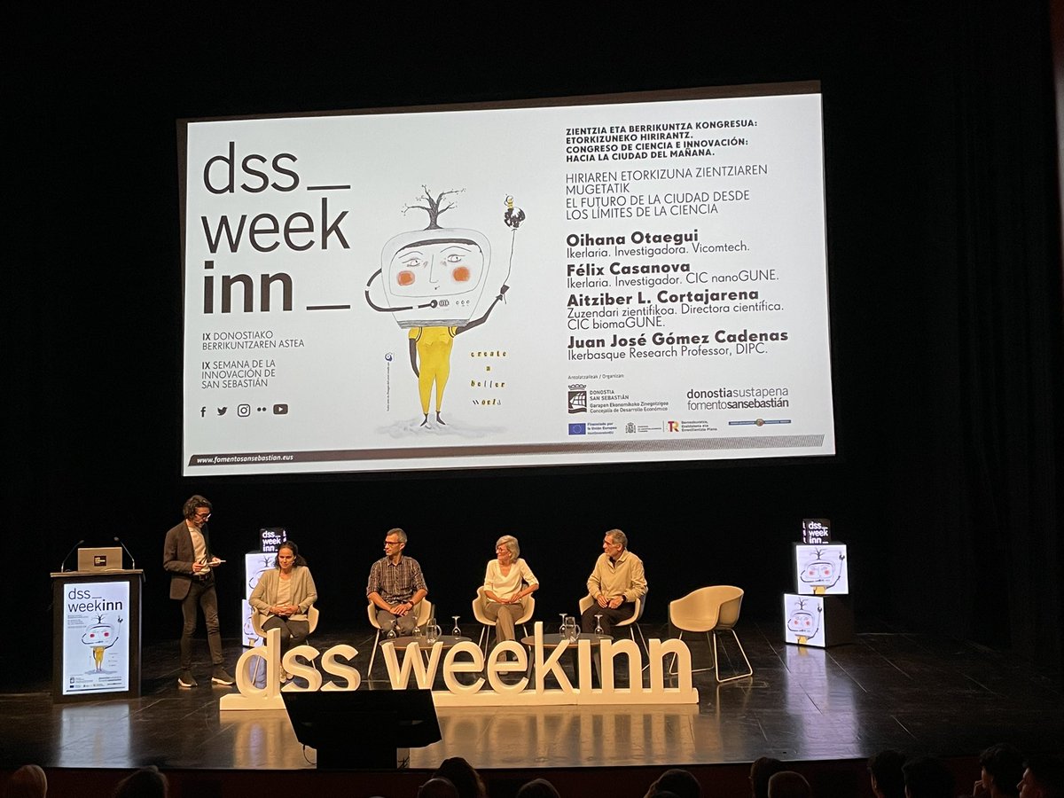 nanoGUNE's tweet photo. Hoy #FelixCasanova @Ikerbasque en @nanoGUNE @CICNanodevices participa en el Congreso de Ciencia e Innovación de #dssweekinn @FomentoSS @DonostiakoUdala con @Vicomtech @DIPCehu @CICbiomaGUNE https://t.co/RqxjooKP9X