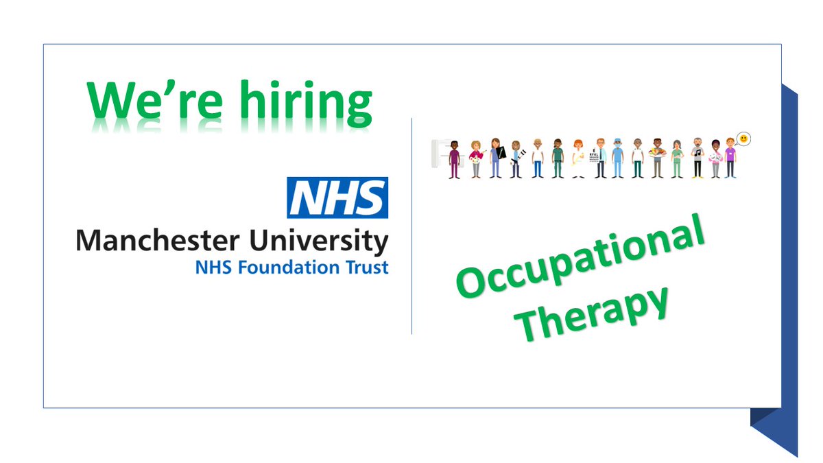 MFT_CSSAHPs's tweet photo. An exciting opportunity has arisen for a static Band 6 Occupational Therapist within the Trauma and Orthopaedics/Major Trauma Therapy Team at the MRI.
https://t.co/rVLhgZaN5i
💚🏥#AHPJobs https://t.co/j5XaB7jwRA