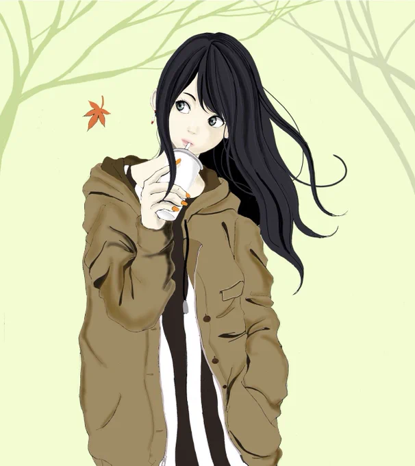 この子のに名前を付けるとしたらどんな名前が良いでしょう?#絵描きさんと繫がりたい #イラスト#女の子イラスト 