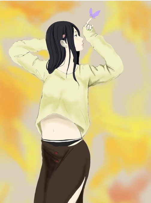 この子のに名前を付けるとしたらどんな名前が良いでしょう?#絵描きさんと繫がりたい #イラスト#女の子イラスト 