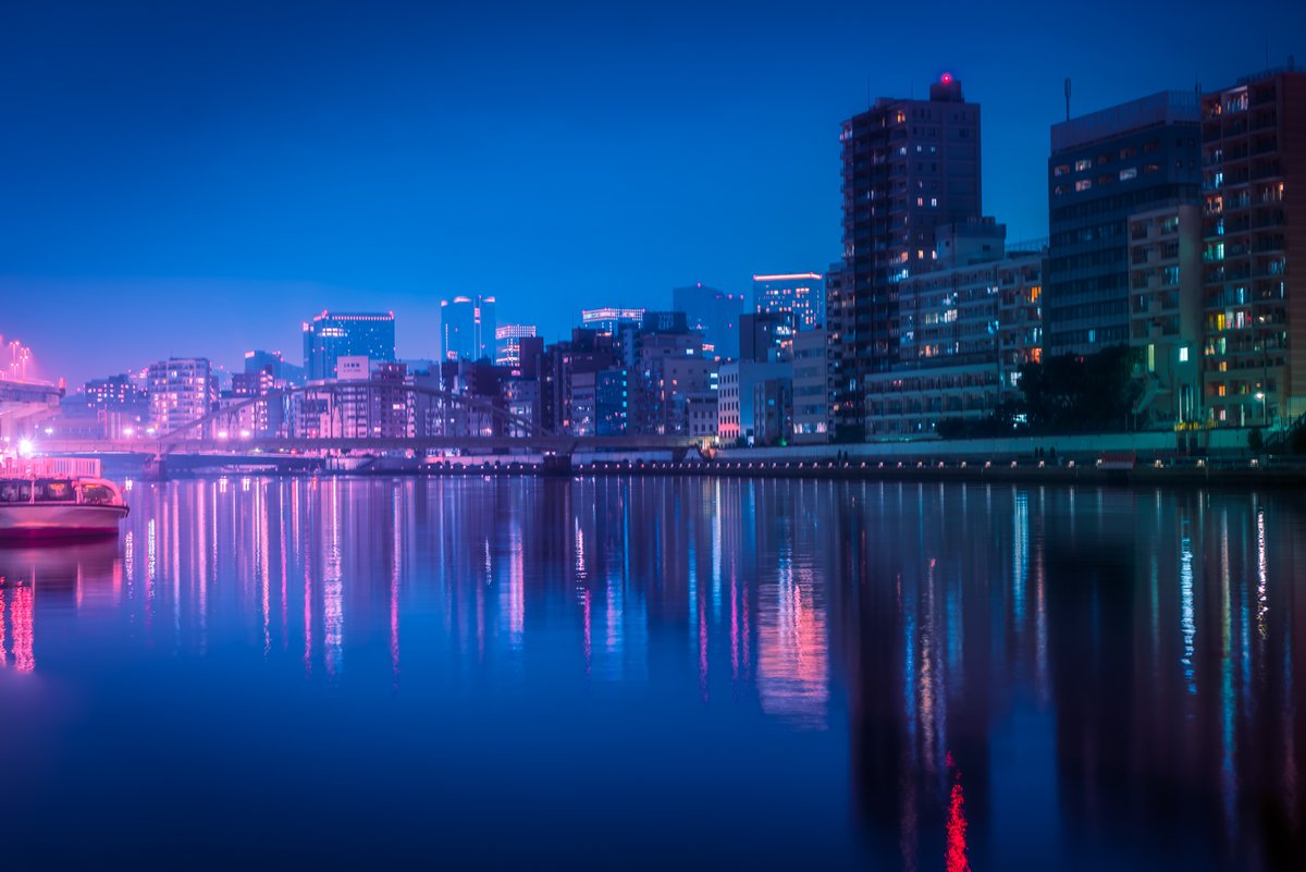 TOKYOLUV's tweet photo. Sumida River 隅田川 https://t.co/4xhLLPW2ou
