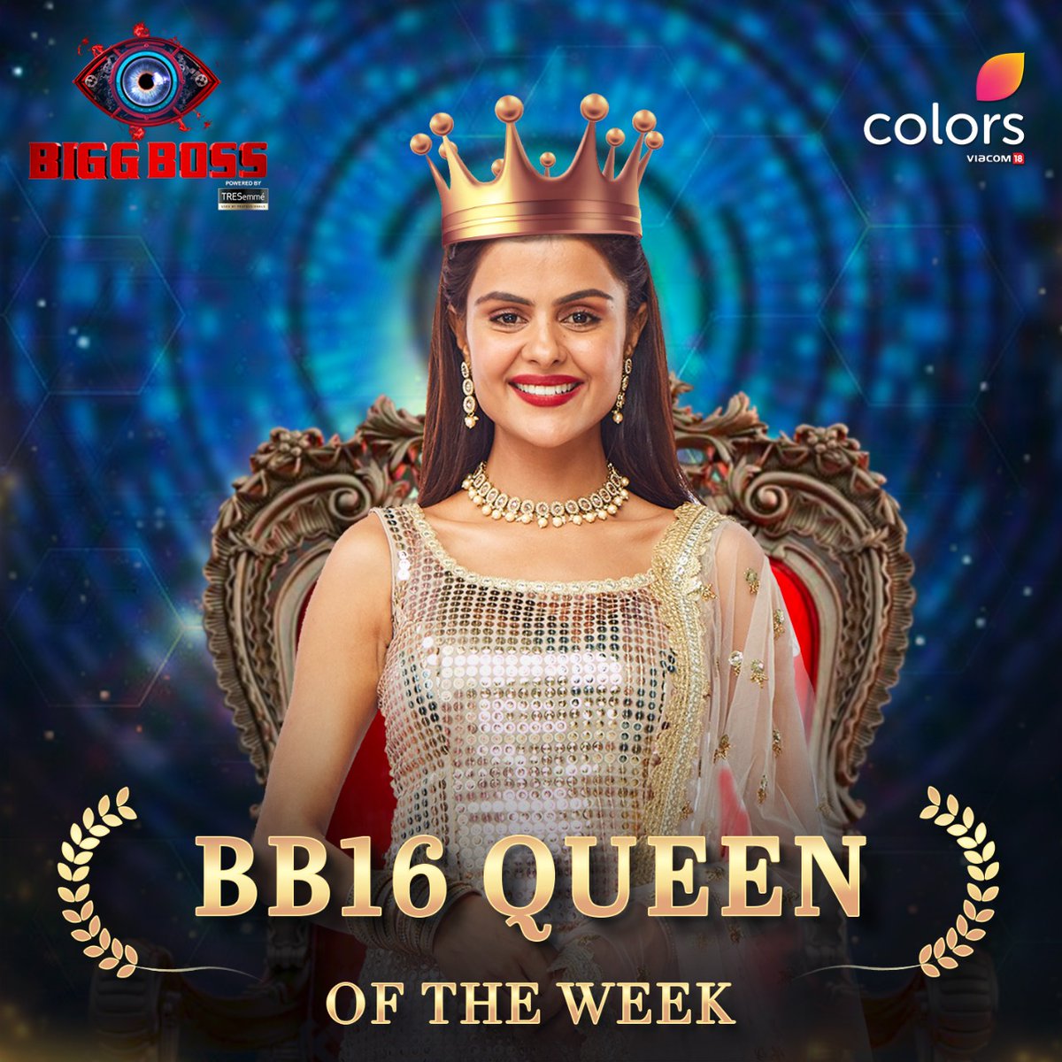 Priyanka ko banaya hai aapne 'BB16 Queen Of The Week'. Drop a ❤️ in comment to celebrate her victory. 🥳 Dekhiye #BiggBoss16 Mon-Fri raat 10 baje aur Sat-Sun raat 9.30 baje, sirf #Colors par. Anytime on @justvoot #BB16 #BiggBoss #PriyankaChaharChoudhary