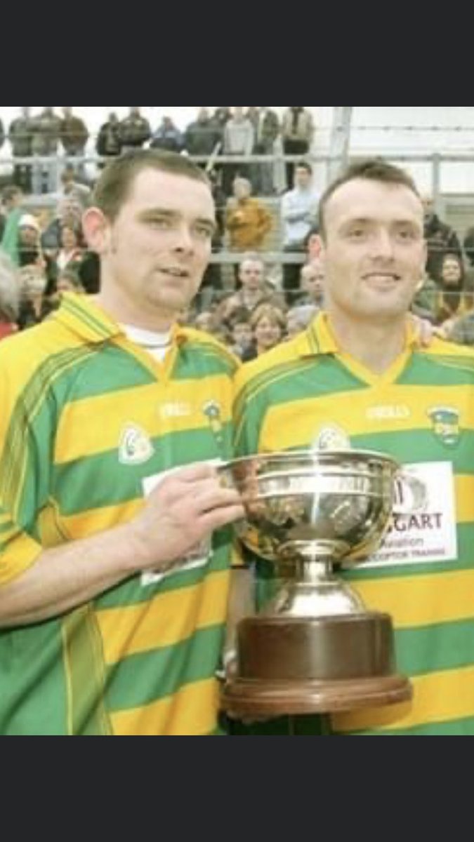 GerardOKane84's tweet photo. Well @SmallerFishGAA -older men doing it for their club. Brian ‘Tiddles’ Mullan.Made debut in 1996, 27 years championship football,joint captain with now manager @PaddyB14 in 2007 to senior championship +now at 42 (43 in December) captain of intermediate champions @GlenullinGAC https://t.co/cMFXszgVym