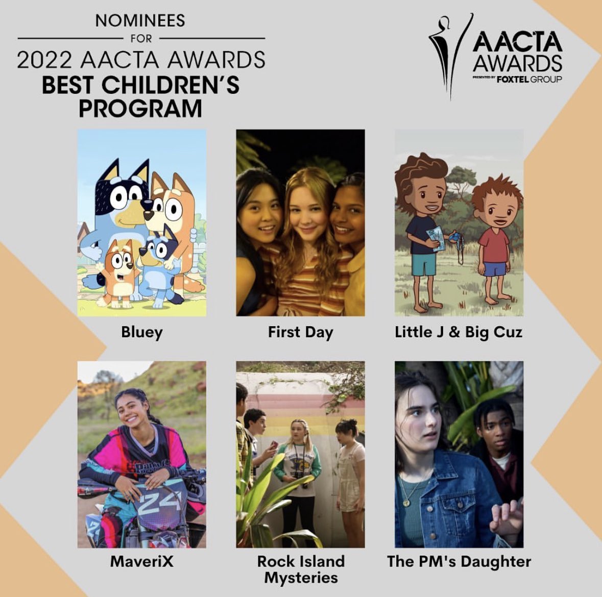 MeikleSam's tweet photo. #MavieriX nominated for the @AACTA for Best Children’s Program. https://t.co/YTXzAxA2zV