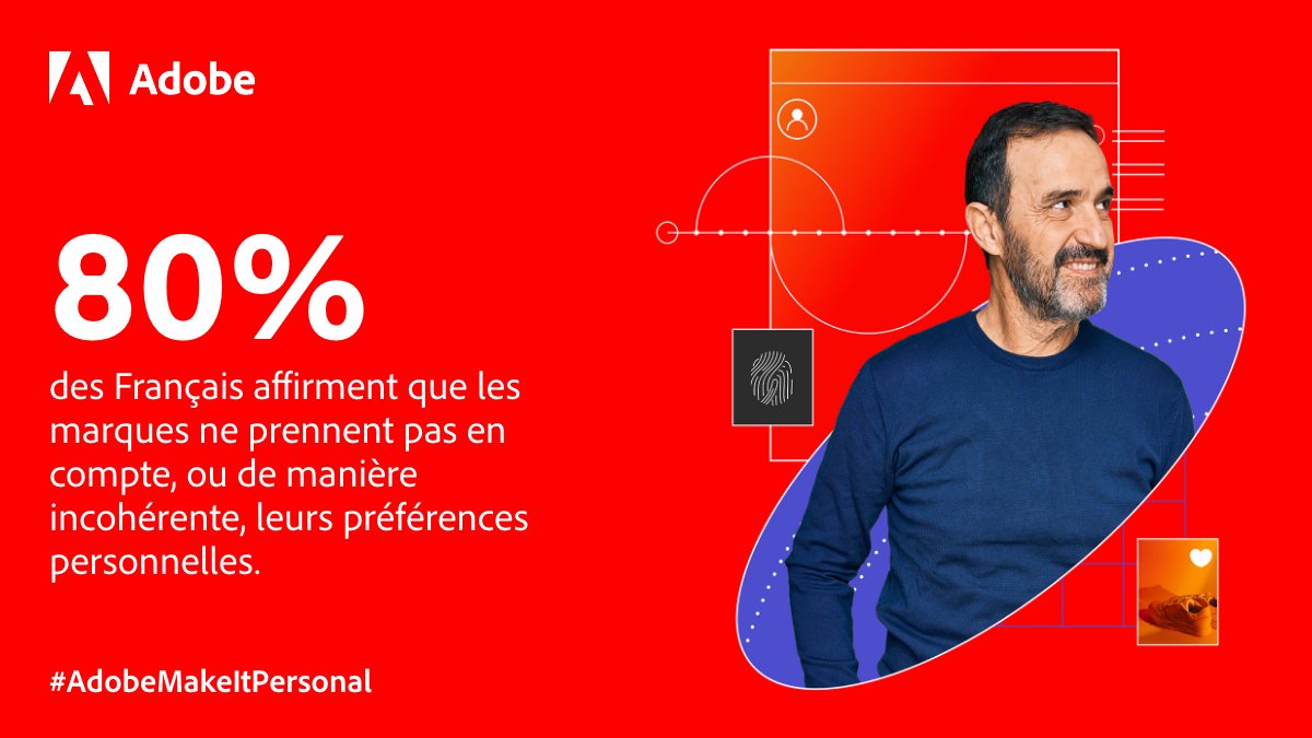 AnthonyRochand's tweet image. (#Partenariat) - 🔎80% des français affirment que les marques ne prennent pas en compte, ou de manière incohérente, leurs préférences personnelles
 
C’est donc le moment de mettre le cap sur la personnalisation!
 
➡️adobe.ly/3EDOdlR
 
#AdobeExperienceMakers2022 #Marketing