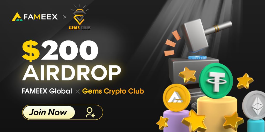 Hash1v's tweet photo. 💰$200 Airdrop

📌Finish to earn:
✅Follow @FAMEEXGLOBAL &amp; @ClubofGems 
✅RT and tag 3 friends.
✅Post the proof

⏳5 Winners will share the prize on Oct 31, 2022
#Airdrop #Aptos #giveawayFREE https://t.co/eNbcsT5y5l